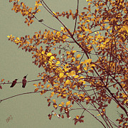 Ben and Raisa Gertsberg - Hummingbirds On Yellow Tree