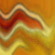 Ben and Raisa Gertsberg - Red Orange And Yellow Glass Waves
